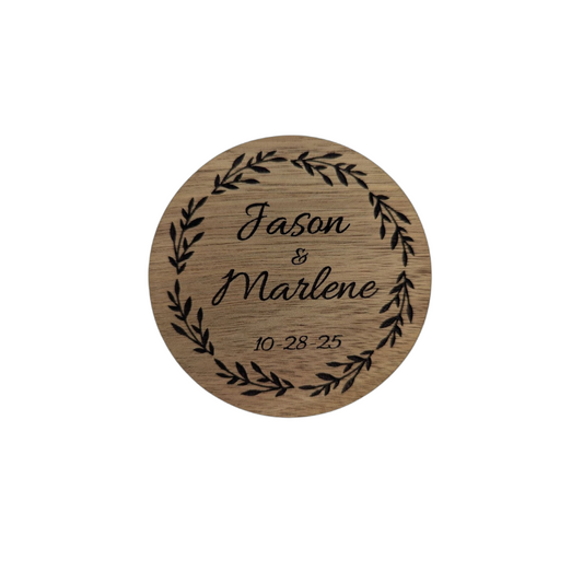4 inch Acacia Wood Coaster